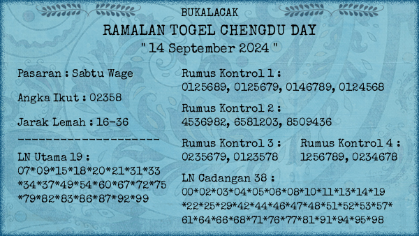 Prediksi Chengdu Day